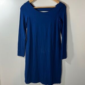 Eileen Fisher Cobalt Blue Long Sleeve Jersey Knit Petite